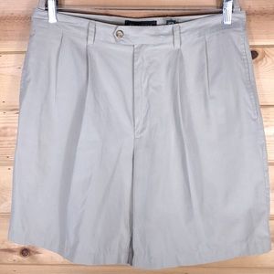 Brandini Men's cream colored microfiber shorts waist 34